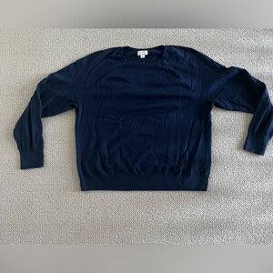 J. Crew Women's Deep Blue Crewneck Sweater